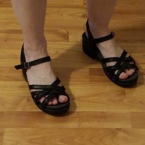 Dansko Black Sandals